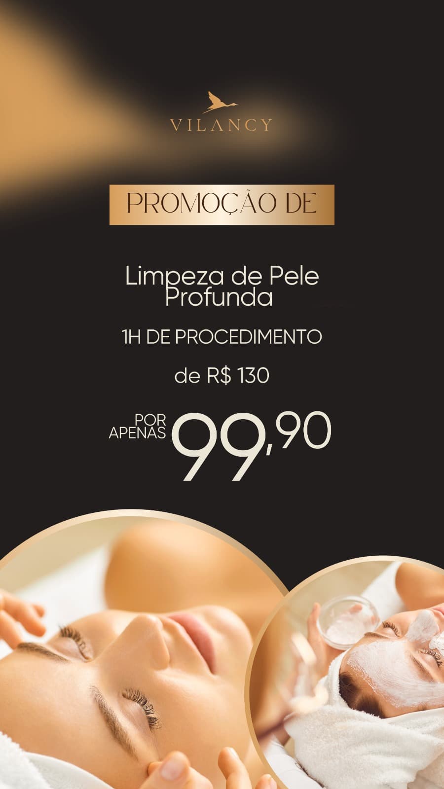 LIMPEZA DE PELE PROFUNDA 1H